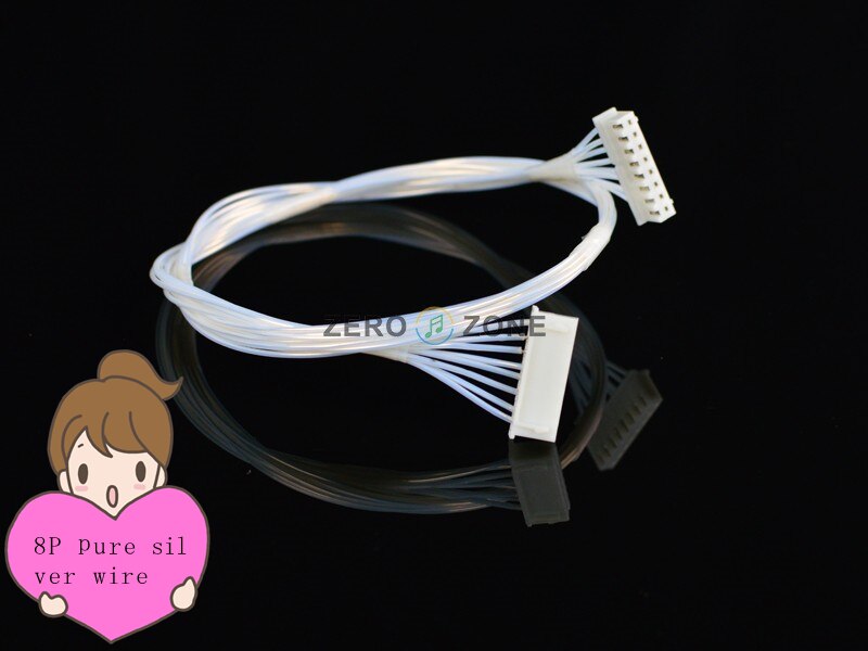GZLOZONE 8 broches pièce numérique alimentation fil plaqué argent pour OPPO UDP-203/205