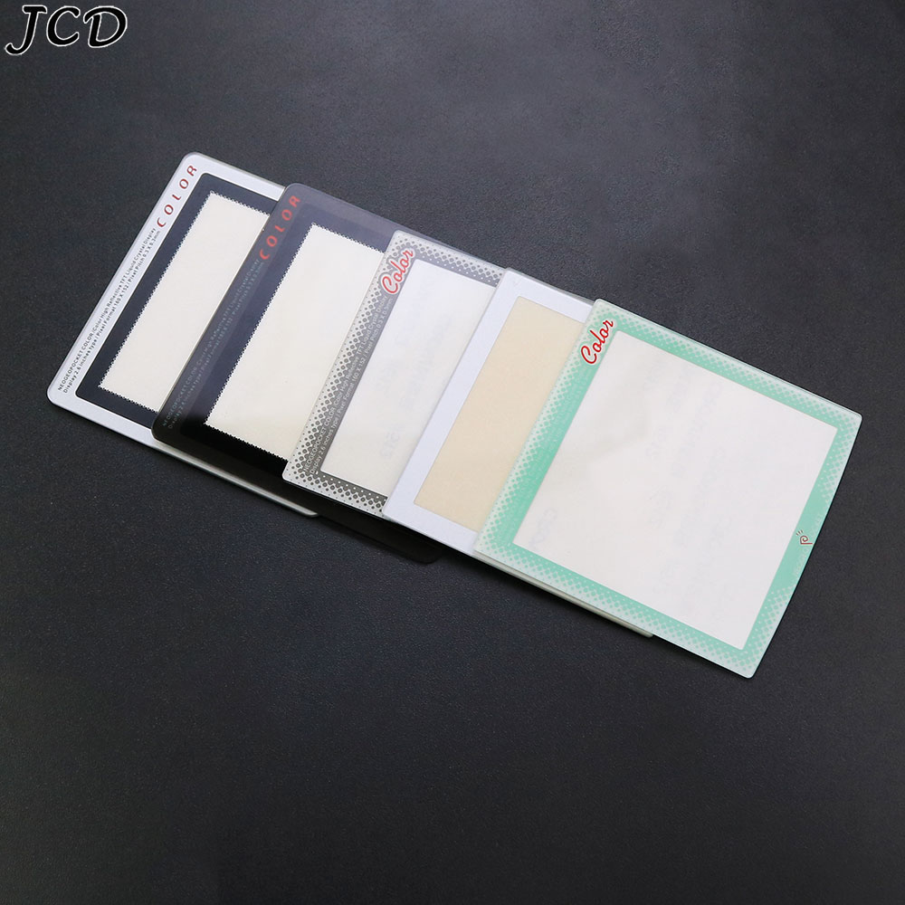 JCD Plastic & Glass Screen Lens Faceplate For Neo Geo Pocket NGP Color Replacement Black Silver Pretector Cover For NGPC