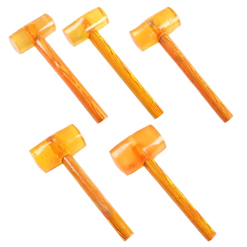 Multifunktionale Holzgriff Rindsleder Gummi Hammer Passt für Mechanische Ausrüstung Wartung Möbel Demontage Ect. M0XC