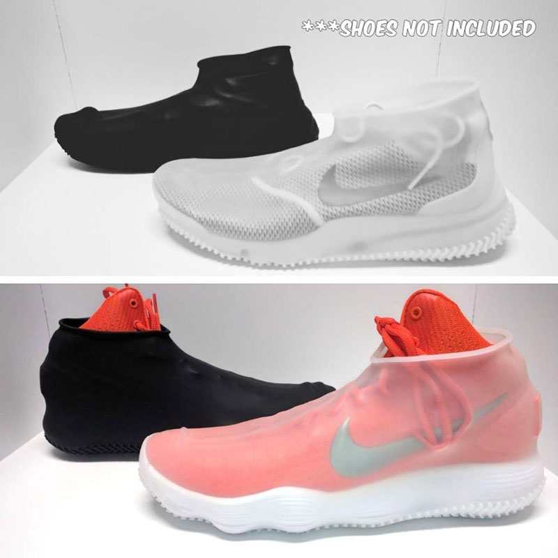 Cubiertas de silicona para zapatos, cubiertas reutilizables impermeables para zapatos, para exteriores, para lluvia, botas impermeables