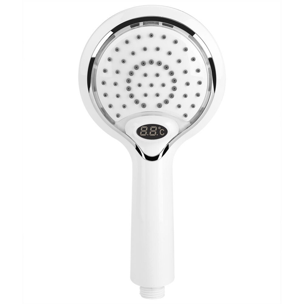 Led bruser spray hoved håndholdt badeværelse bruser spray hoved digital temperatur display 3 farver led led bruser sprinkler led