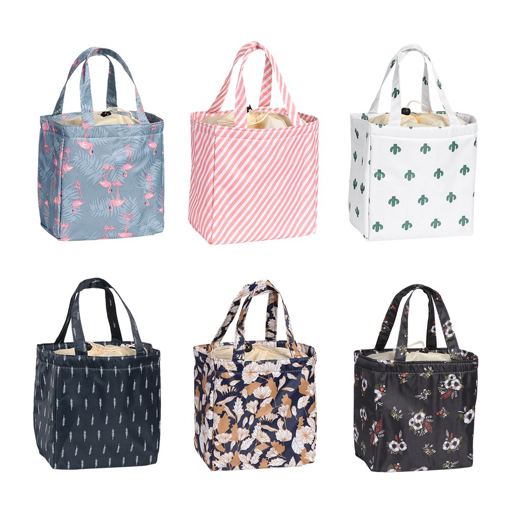 1 pc Leisure Verse Isolatie Koude Balen Thermische Oxford Lunch Tas Waterdichte Handige Leisure Tas Leuke Flamingo Cuctas Tote