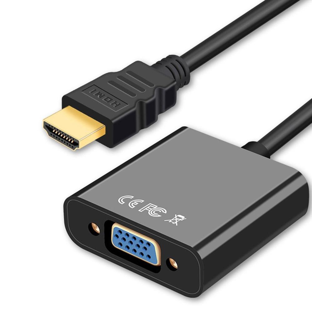 HDMI-compatible To VGA Conversion Cable Adapter Connects HDMI-compatible VGA Port For PC Laptop Smart TV Box Other Devices