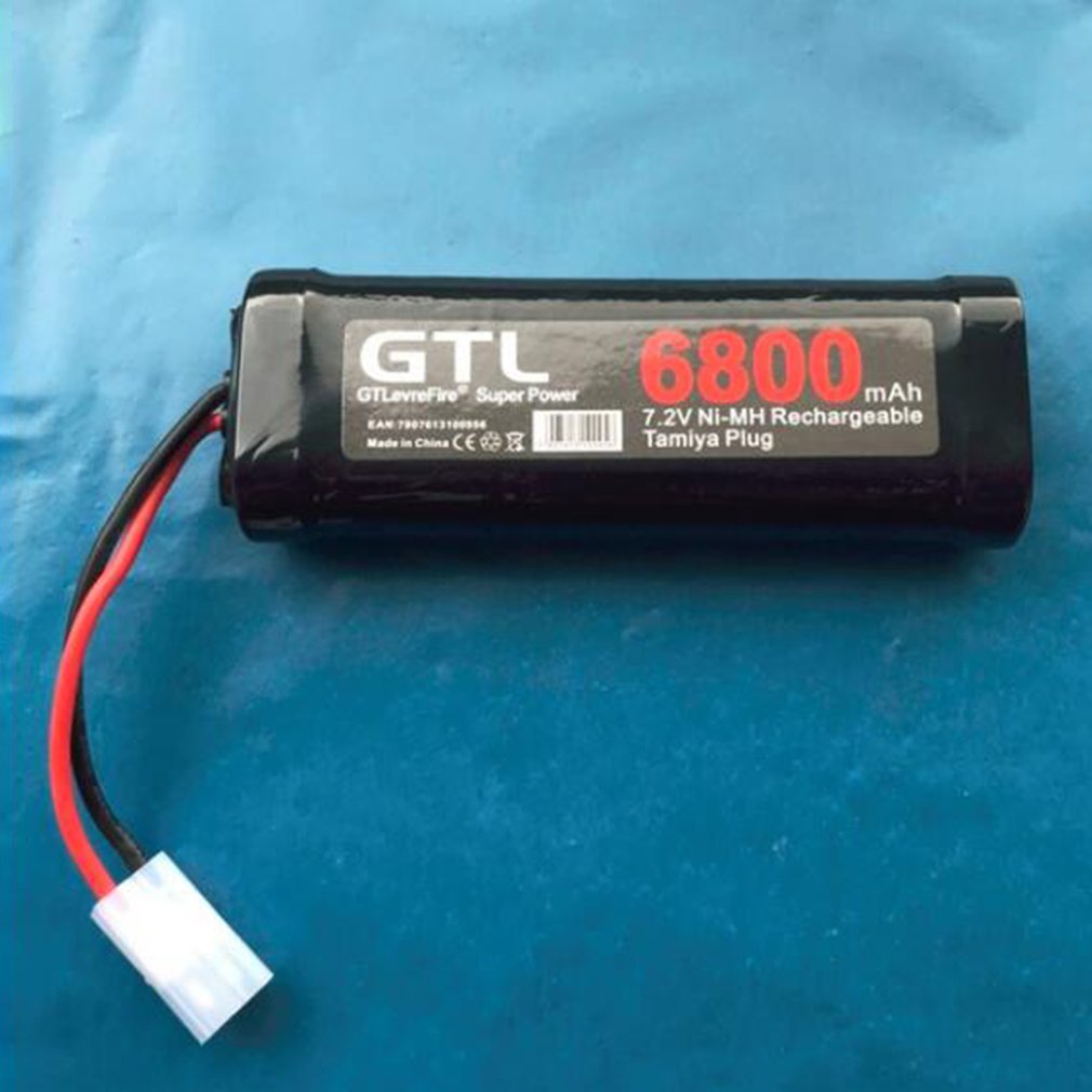 6800 mah 7.2v nimh rc leksaksbatteri uppladdningsbart platt racerbilarbytebatteri för rc flygplan helikopterbåt