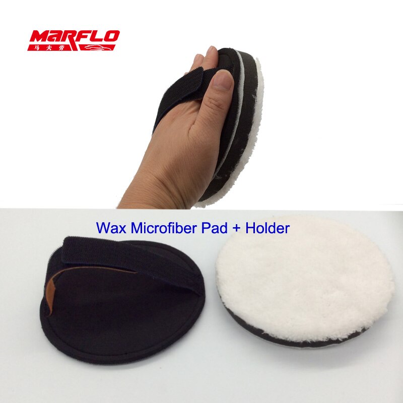 Auto Verf Wax Applicator Magic Clay Pad Holder Gloss Seal Auto Care Detailing Clay Bar Wassen Marflo Door Brilliatech: Heavy Microfiber Pad