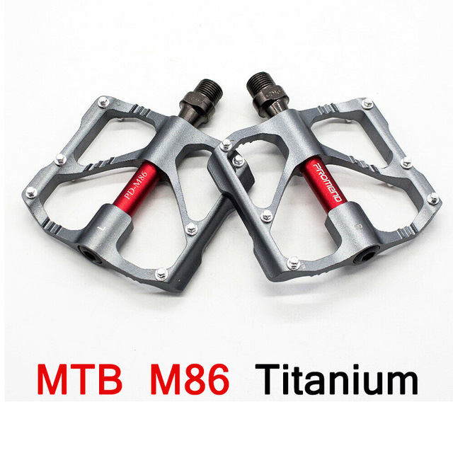 mtb quick release pedal road bike pedal ultra-light ultra-light mountain MTB pedals carbon fiber 3 bearings pedale vtt: MTB M86 SILVER