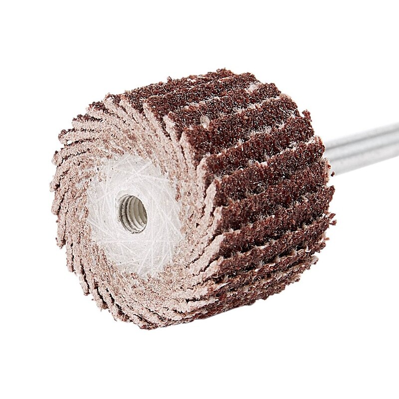 50Pcs Shank Mounted Flap Wheels with 1/8 Inch Mandre0.4Inch X0.4 Inch Abrasive Flap Drum,Abrasive Sanding Wheel Polishing Buffin