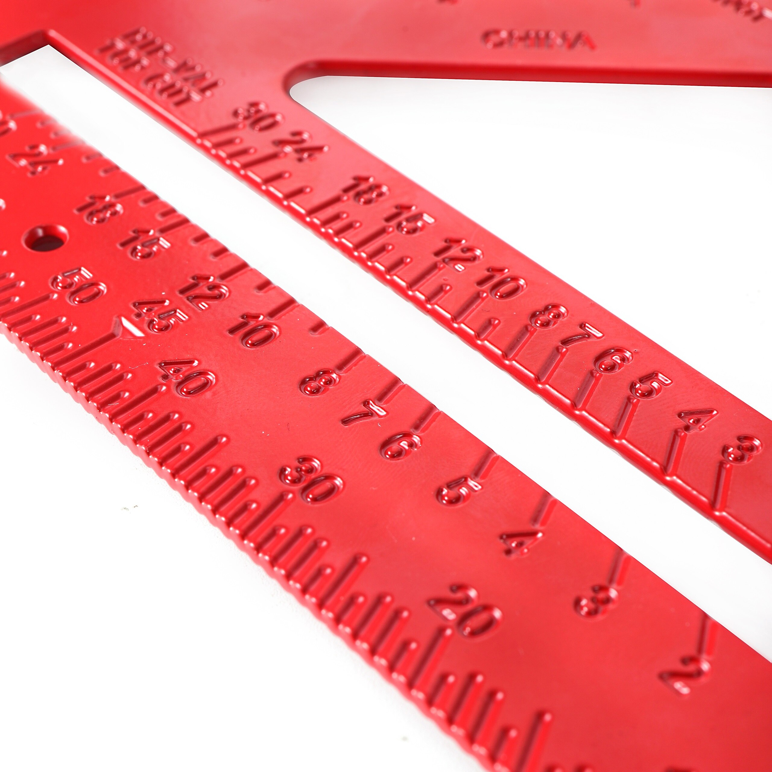 Drawing Tool Triangle Ruler Carpenter Square Speed Square Layout Tool Measurement Tool Angle Protractor Aluminum Alloy 1Pc