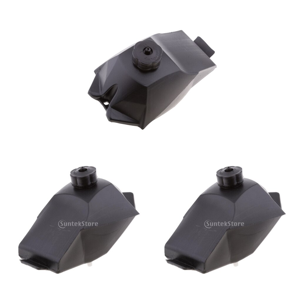 3pc Gas Fuel Tank for 43/47/49cc ATV Gokart Mini Quad Dirt Bike ATV Black