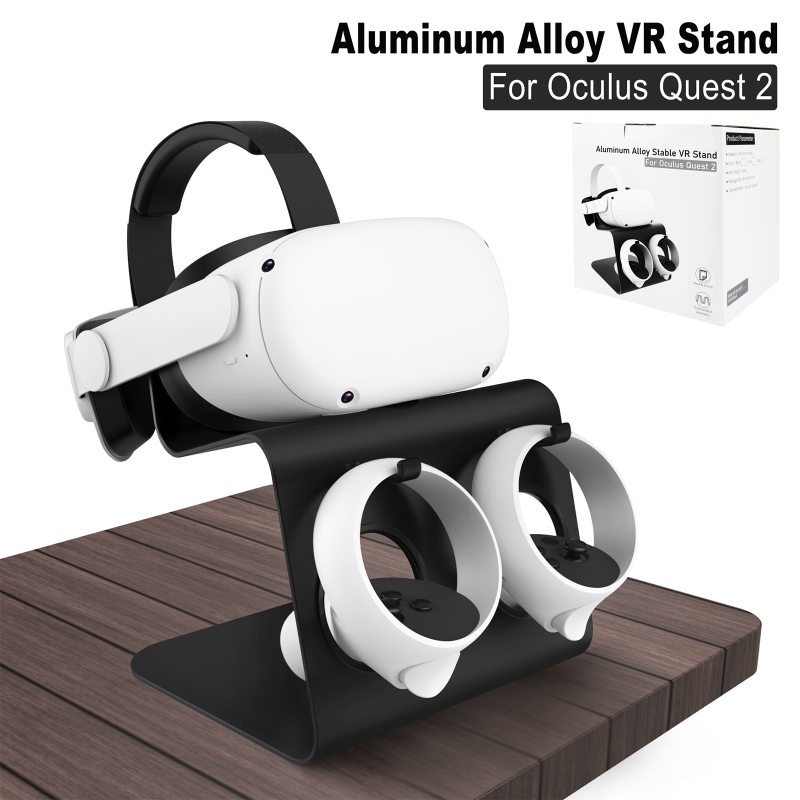 Durable VR Stand VR Headset Stand Compatible with Oculus Quest 2 Headset Display Bracket Protective VR Desk Mount D5QC