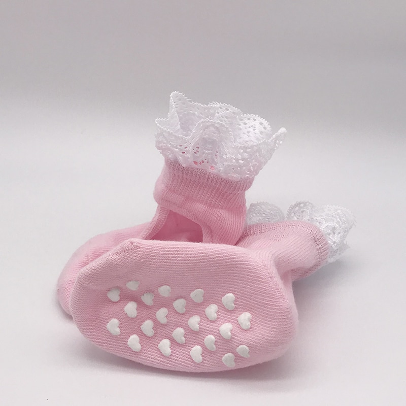 one pairs girls baby kids frilly lace cotton socks ruffled soft trim ankle anklet cute toddler lovely footwear lace ballet socks