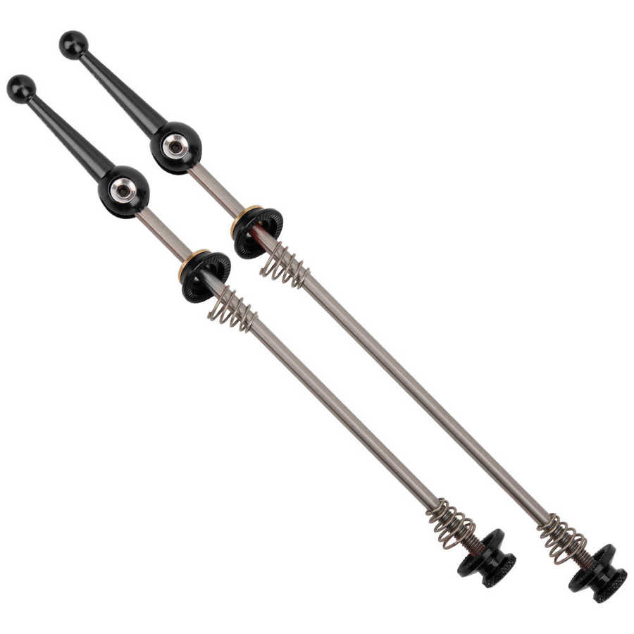Bicycle Skewers Lever 100-135mm Quick Release Skewer Lever Mountain Bike Titanium Shaft Titanium Alloy Folding Wheel Set: Black