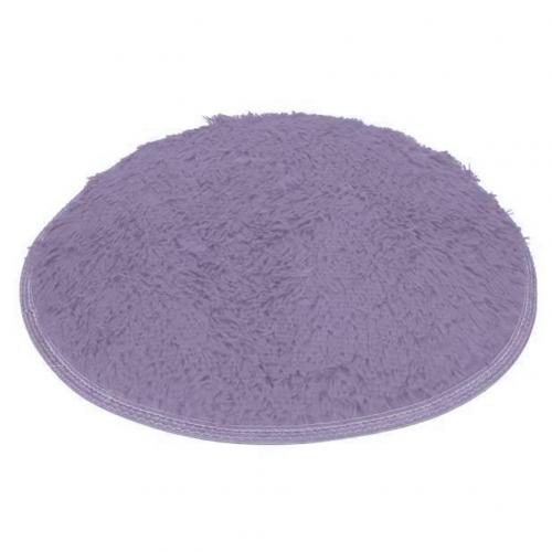 40cm rond salle de bain chambre polaire doux anti-dérapant tapis de sol tapis décor à la maison: Grey Purple