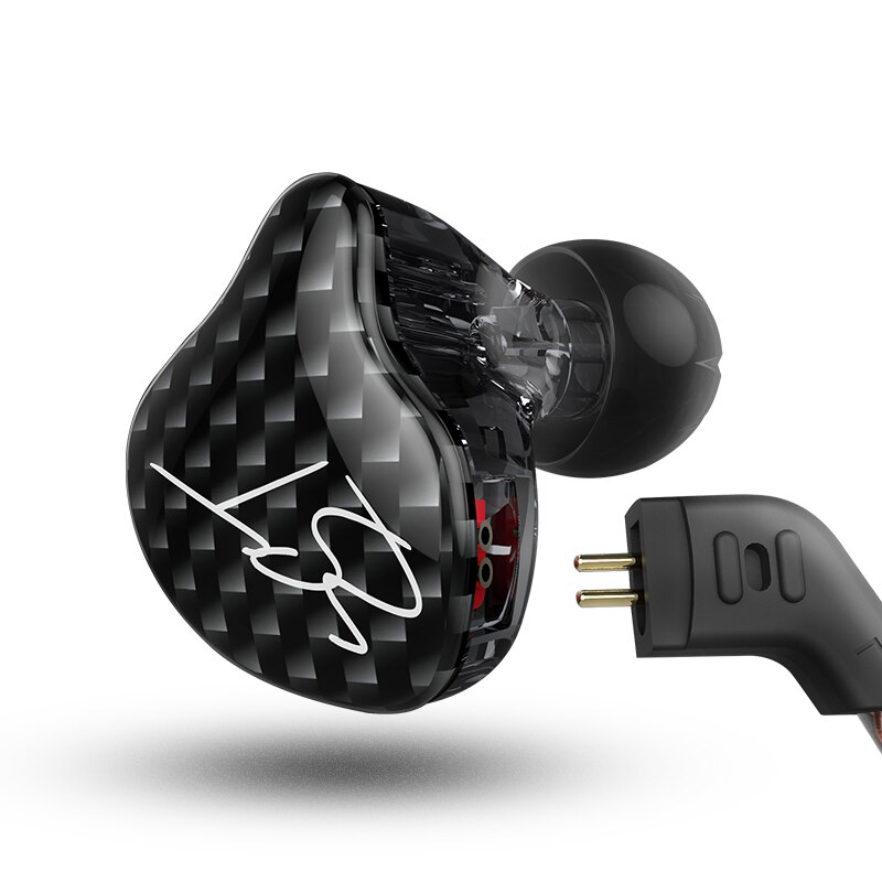 Kz Zst 1BA 1DD In Ear Oortelefoon Hybrid Headset Hifi Muziek Sport Oordopjes Noise Cancelling Oordopjes Vervangen Kabel Zsn Pro ES4 ZS10