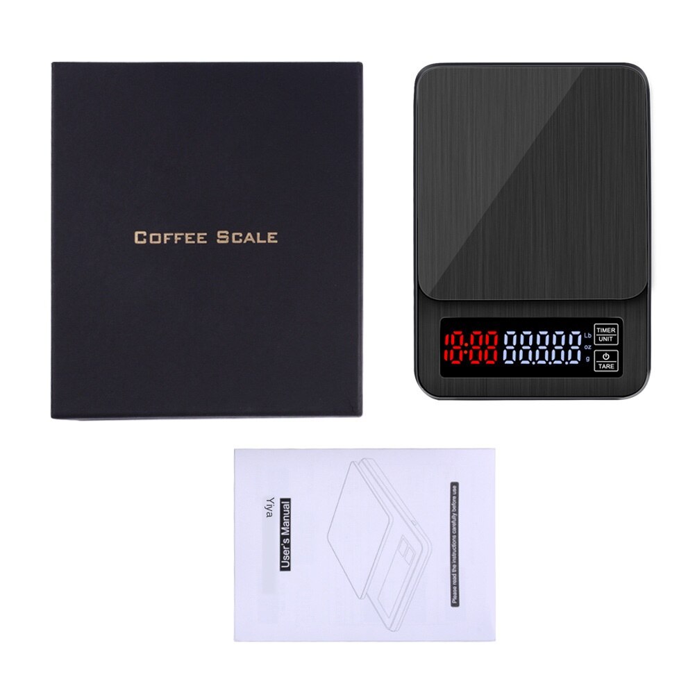Home Kitchen Multi-function Electronic Scale USB Charging With Countdown Precision Measurement Hand Punch Coffee Scale