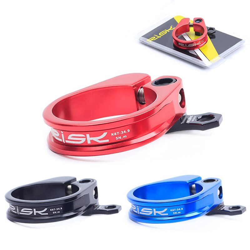 45g ultralichte aluminium zadelpenklemmen voor 31.8/34.9mm zadelpennen, mtb, racefiets, zadelbuis, vaste ring, fietsonderdelen