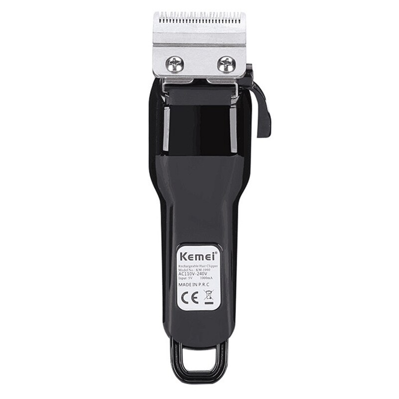 Kemei Km-1990 100-240V Rechargeable Hair Trimmer Hair Clipper Hair Shaving Machine Hair Cutting Beard Electric Ra