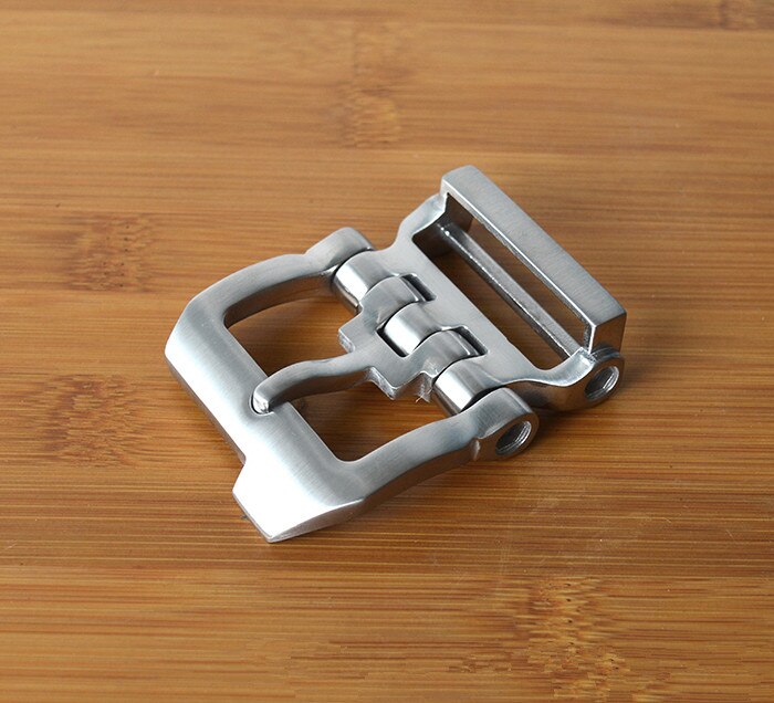 1pcs DIY Leather craft Hardware 40mm Belt buckle ,Brushed Metal Solid Stainless Steel /Keeper Jeans Belt Accessories: B
