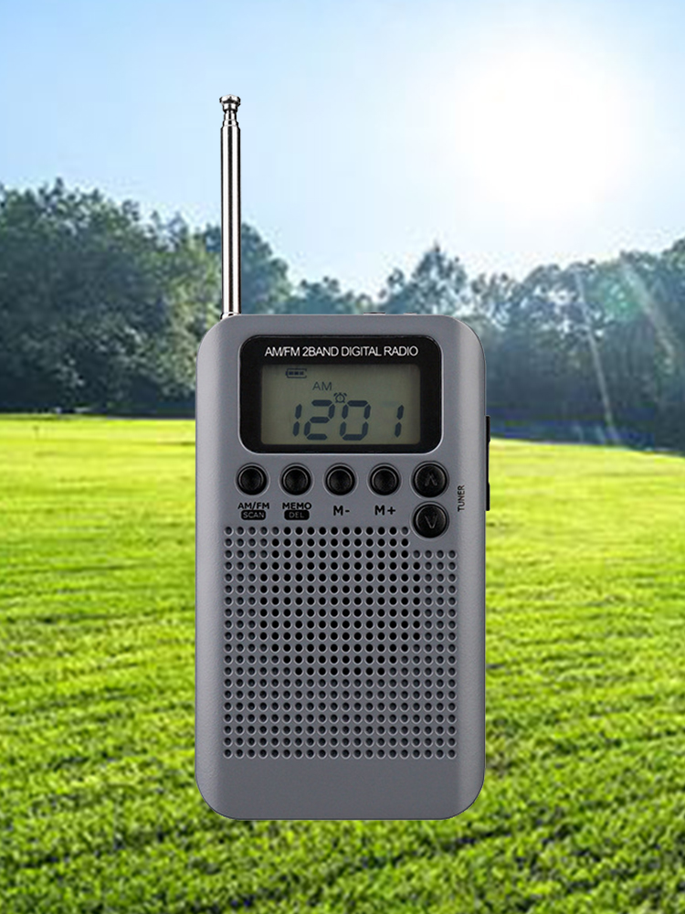 1pc AM FM Portable Radio Transistor Radio With Loud Speaker and phone Jack 2AAA Battery（ Without Battery)Operated