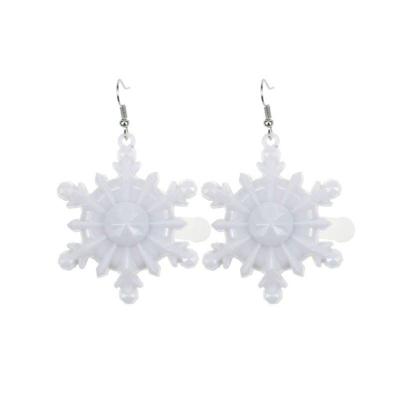 Brincos Glow in the Dark Snow Presente com LED para joias femininas: Bronze