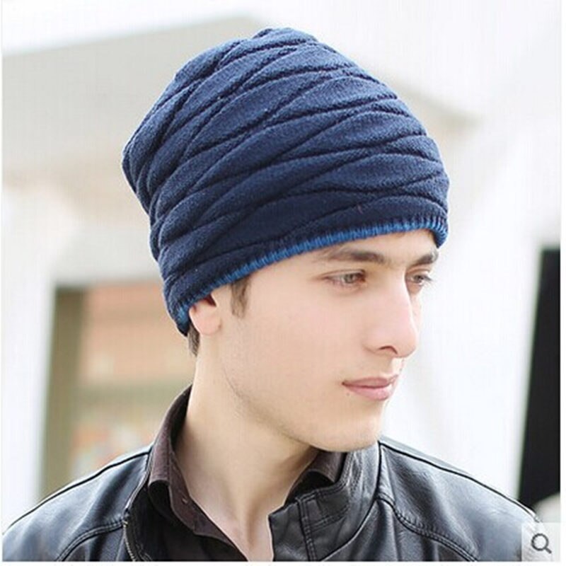 Unisex Voegen Fluwelen Mutsen Warme Gebreide Muts Man En Vrouwen Winter Hoed Effen Kleur Elastische Stijlen Cap Klassieke Winter baret