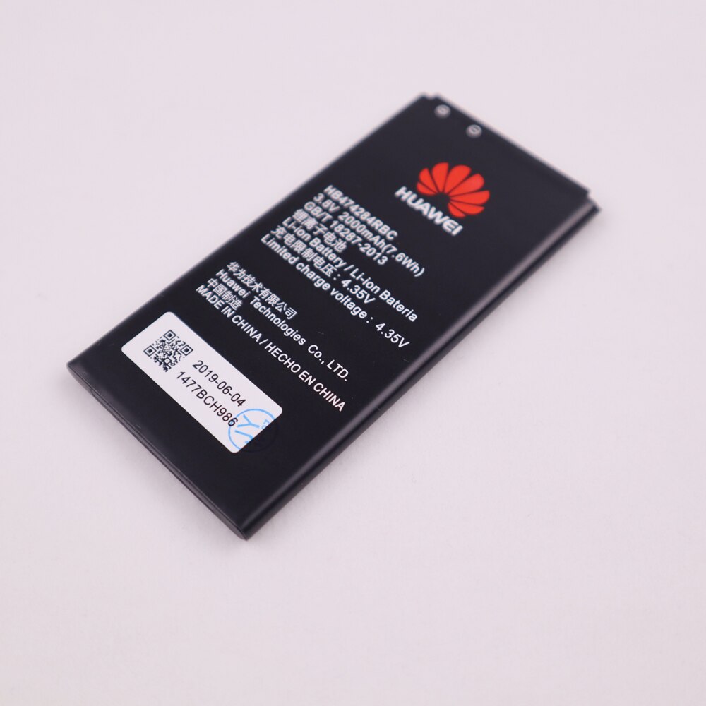 100% Batterie De Remplacement d'origine HB474284RBC Pour Huawei C8816 Y550 Y560 Y625 Y635 G521 G620 Y5 Honneur 3c lite Batterie 2000mAh