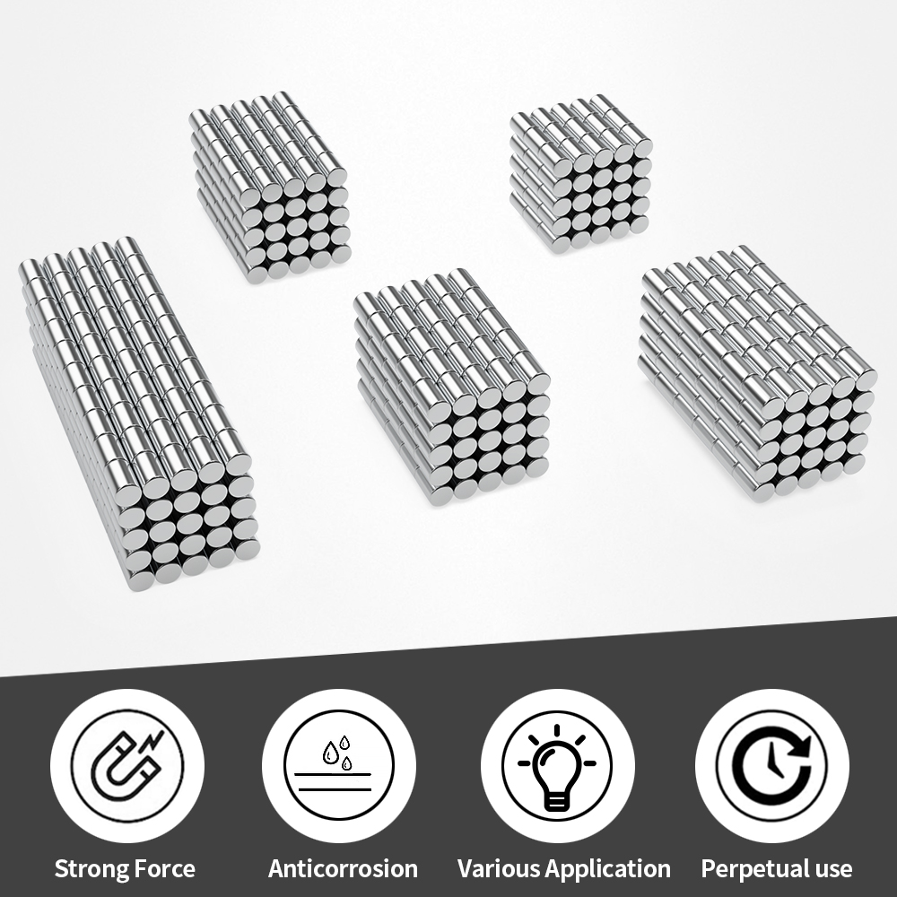 5x8mm Super Strong Round Magnet Powerful Refrigerator Magnets for Fridge, DIY, Building, Scientific, Craft, and Office Magnets