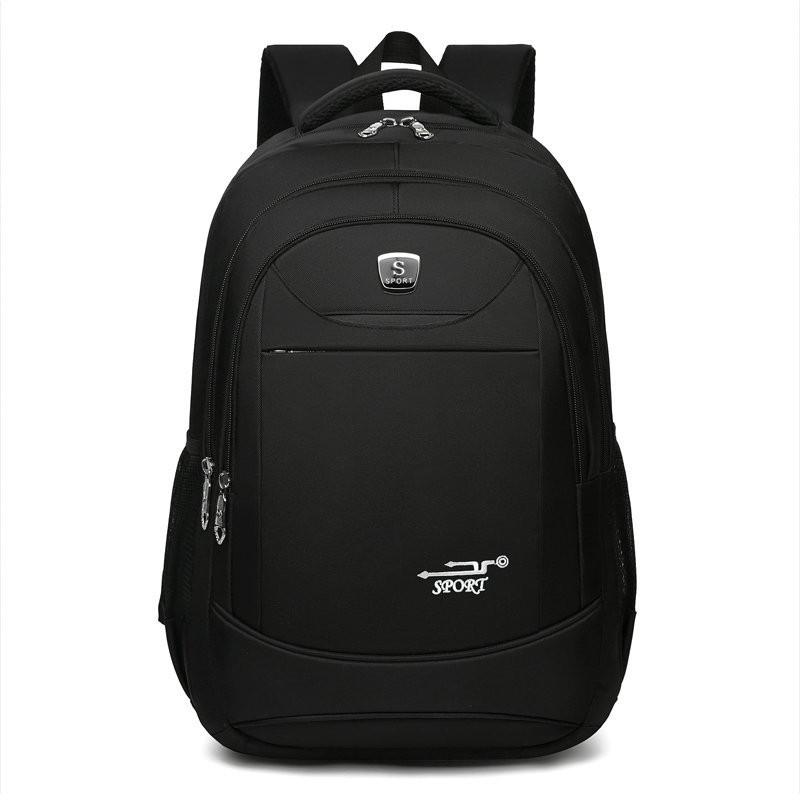 Mochila de Nylon para ordenador portátil para hombre, morral informal a la de gran capacidad para estudiantes, mochilas escolares, bolso sencillo para diario,: White