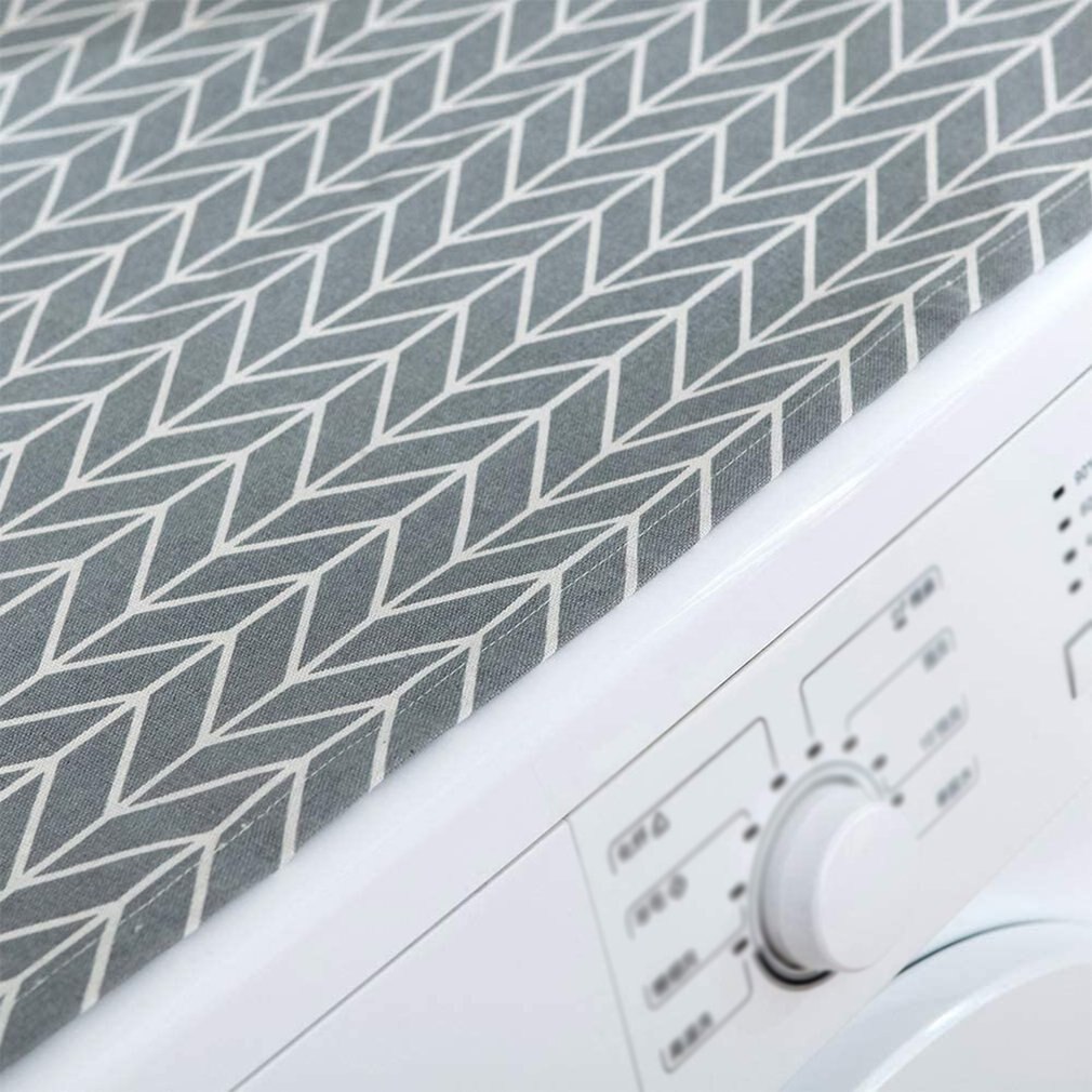 Polyester katoenen hoes wasmachine stofhoezen koelkast stofbeschermer met opbergzak schone huisdecoratie