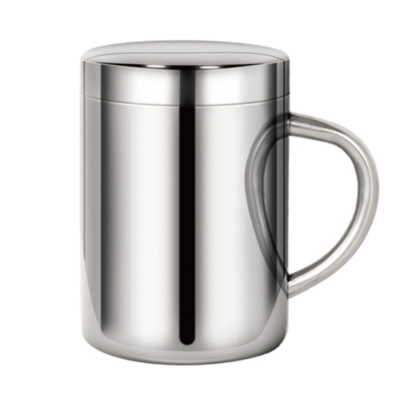 Double Wall Stainless Steel Coffee Mug with lid Portable Cup Travel Tumbler Jug Milk Tea Cups Office Water Mugs