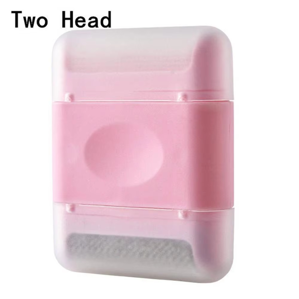 Mini Lint Remover Manual Portable Double-head Hair Ball Removing Brush for Sweater Wool Coat Clothes Brushes Fur Cleaning Tools: Yellow