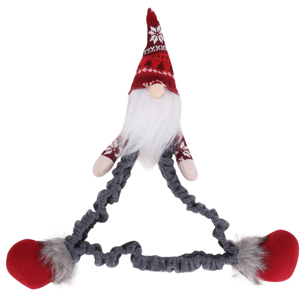 1Pc écran moniteur d'ordinateur de bureau couverture décorations de noël décor de Festival: Red