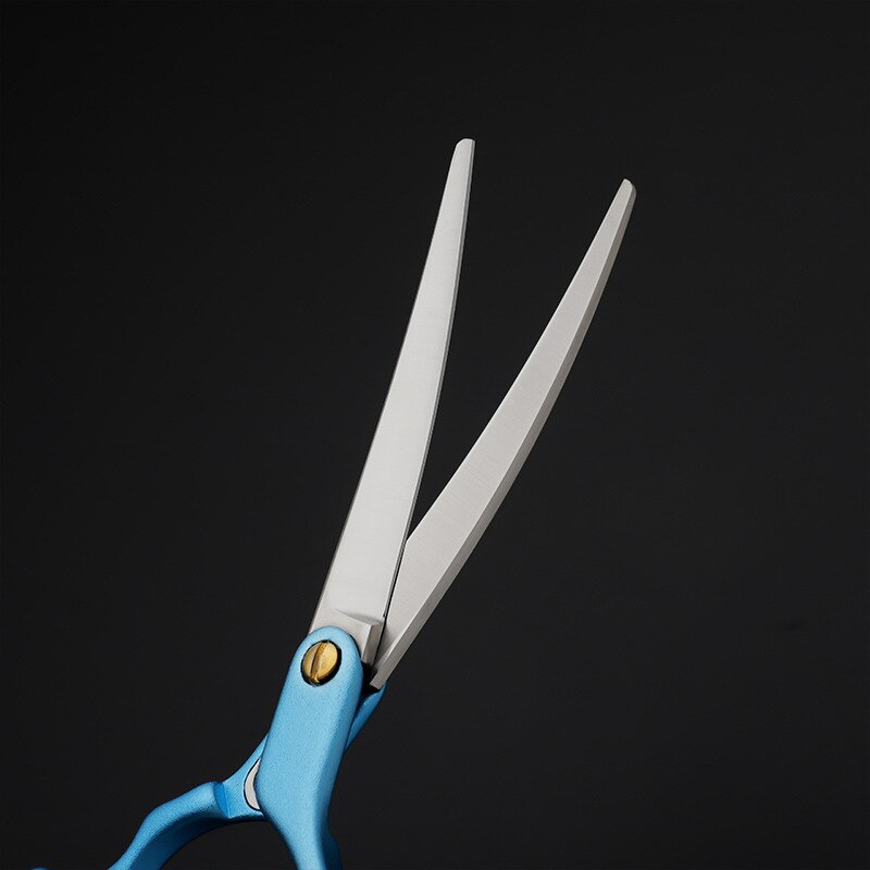 Japan 440C Curved Dog Grooming Scissors 6/6.5 Inch Stainless Steel Pet Shear with Alloy Handle Teddy