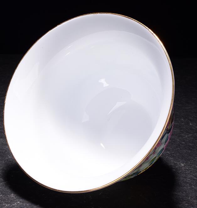 BOL CHINOIS BLEU ET BLANC AVEC OISEAUX ET POÈME, EXCELLENTE CONDITION Sans Reserve Porcelaine Chine Dynastie Qing 1644 1911