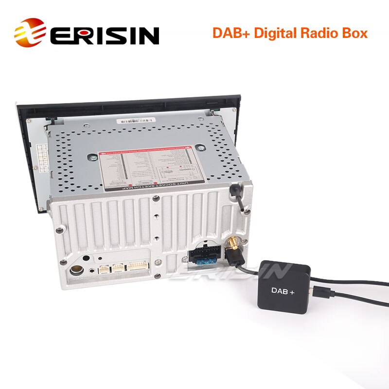 Erisin Dab + Digitale Autoradio Antenne Mcx Versterkte Antenne Voor Android 5.1/6.0/7.1/8.0/9.0/10.0 Radio 'S ES354