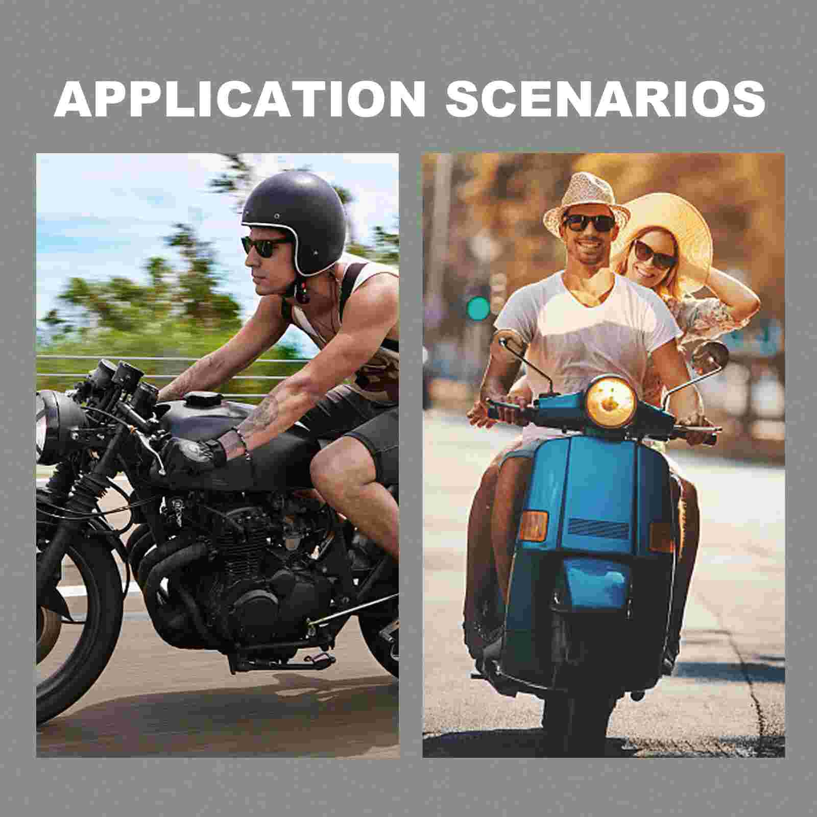 3Pc Motorcycle Alarm System Anti-theft Horn Alarm Warner with Cutting Off Remote Engine Start Arming Disarming