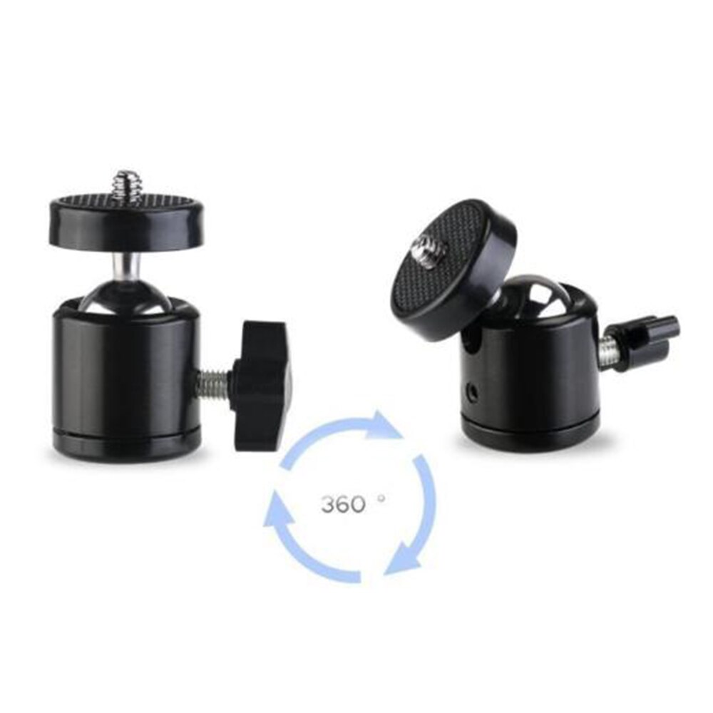 Mini Ball Kopf 1/4 "Kalten 360 Grad schwenken Für DSLR Kamera Mic Taschenlampe Stativ Adapter Zubehör
