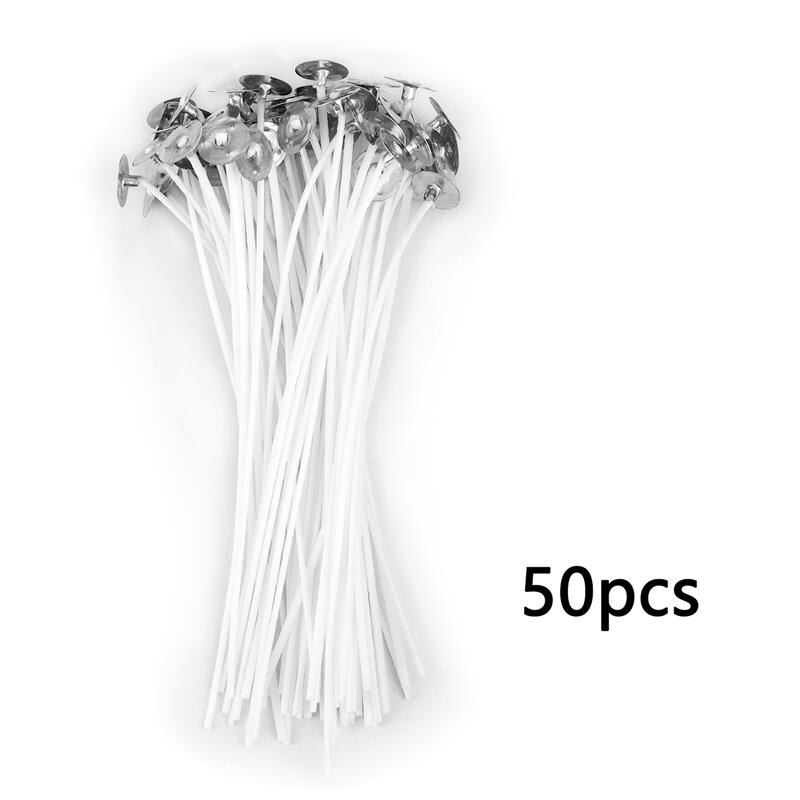 50Stck/100Stck Kerze Dochte Rauchfreien Wachs Reiner Baumwolle Kern Für DIY Kerze Machen Vorgewachste Dochte Party Liefert 2,5-20cm: dunkel khaki
