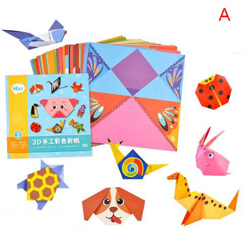 Livre d&#39;animaux de dessin animé Origami 3D, 54Pages, jouet pour enfants, bricolage, Art, bébé, apprentissage précoce, jouets éducatifs, pour bébés: 1