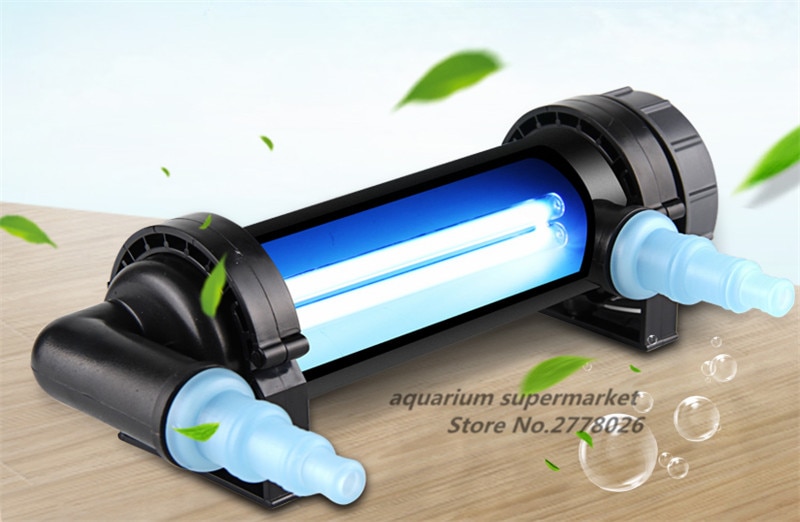 JEBO UV Sterilizer Water Filter Light Tube Replacement 2-pin G23 Base Linear Twin Tube UV-C Germicidal Ultraviolet Light Tube