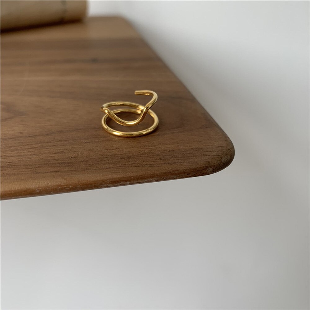 Anillos góticos de Metal para uñas finas para mujer, cubierta protectora diaria para la punta del dedo, joyería de: gold C