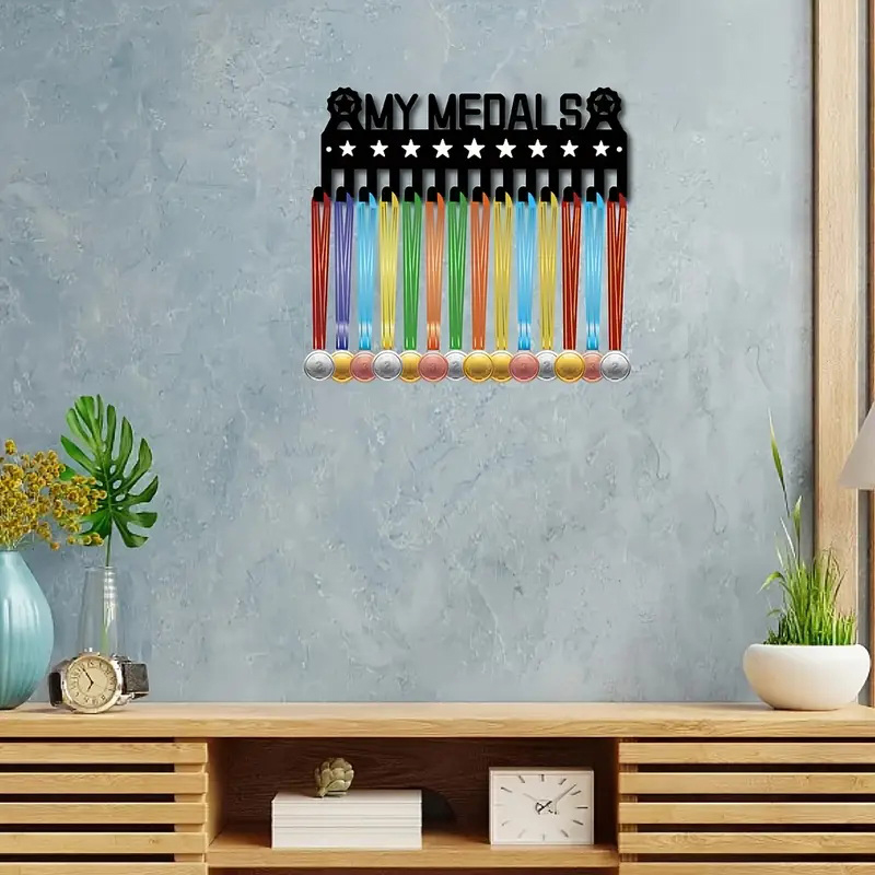 Medal Display Hanger, Metal Wall Hanging Rack, Key Hook, Tie, Suitable for Sports Awards, Decorative Medals