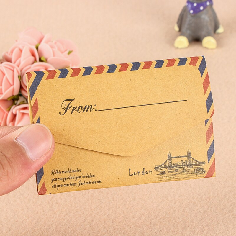 45pcs Cute Kraft Paper Envelope Memo Pads Papeleria Kawaii Stationery Planner Sticky Notes School Office Message Writing Card