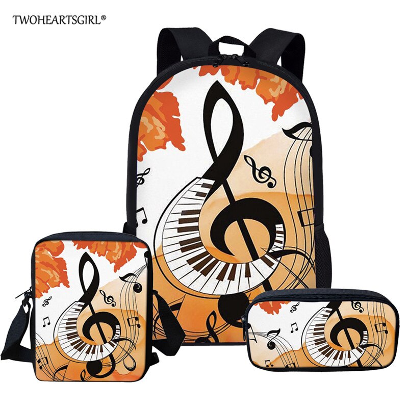 Twoheartsgirl schooltassen voor Tienermeisjes Music Note Rugzak Vrouwen Meisjes Tas mochila feminina: Z3061CEK