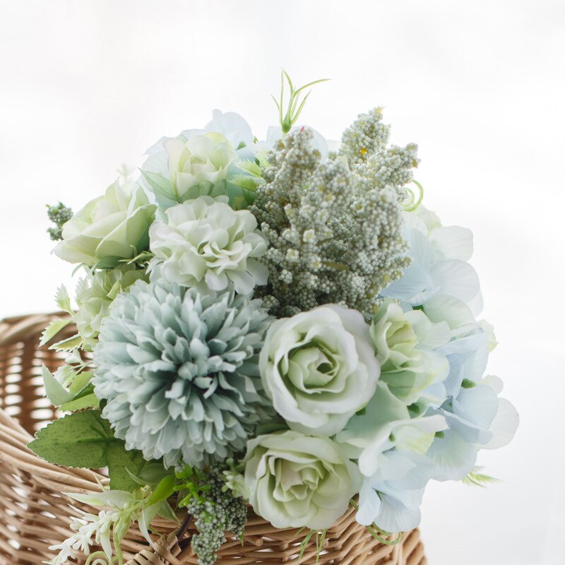 1 bunch Artificial flowers Ball chrysanthemum lavender roses for Home decoration Wedding Diy Holding flowers Indoor furnishings: 4