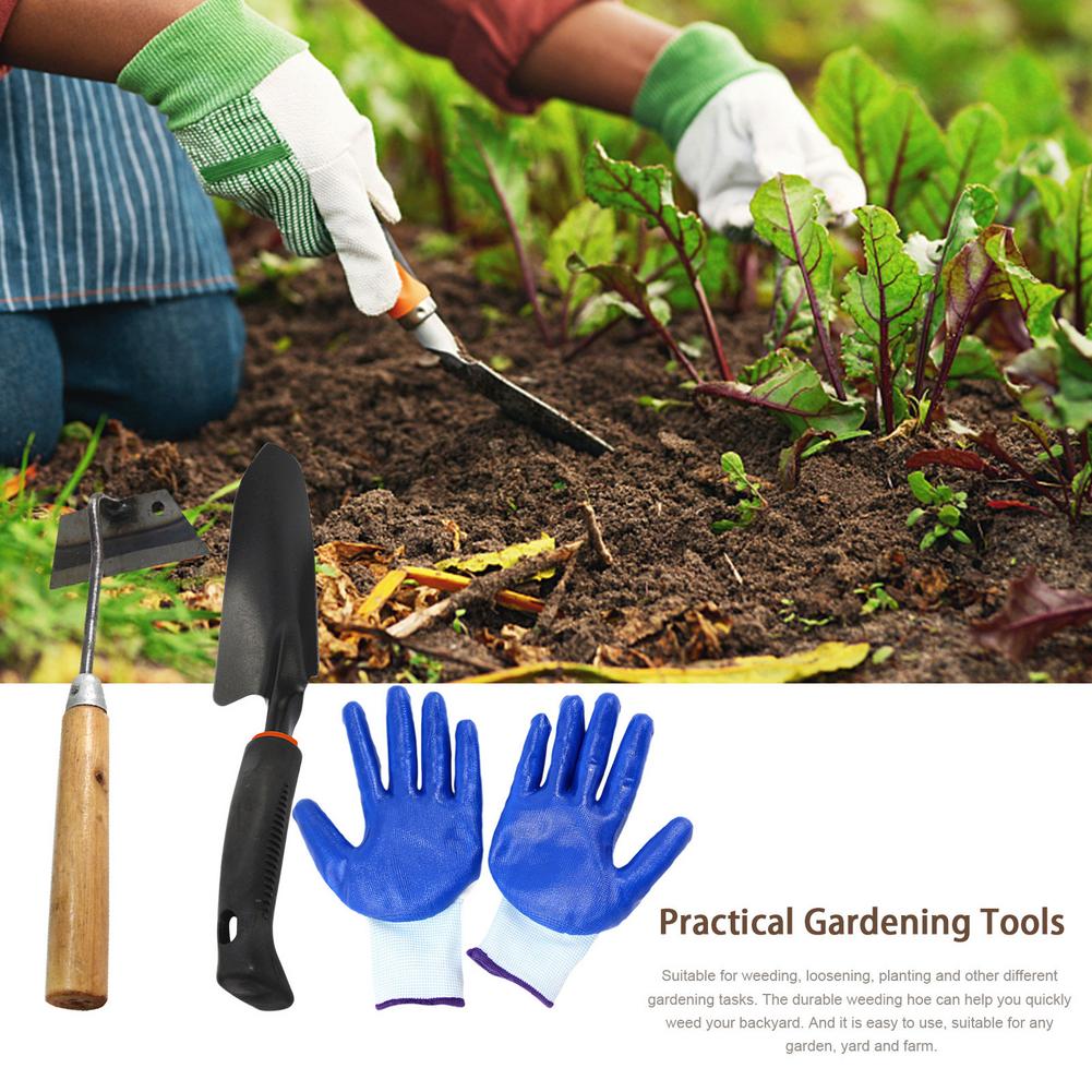 Hollow Hoe Garden Tool Weeding Rake Planting Vegetables Garden Farm Agriculture Weeding Tool Garden Shovel Flower Planting Set