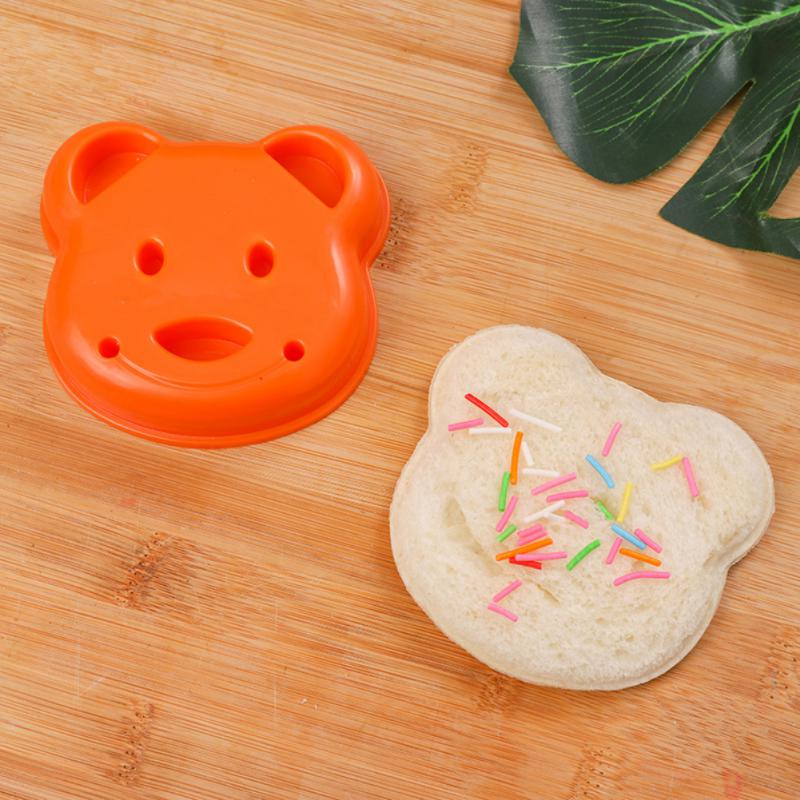 Cortador de sándwich Mini oso de dibujos animados ardilla mar perro pan cuchillo sándwich cortador sellador cocina DIY niños Bento almuerzo molde para hornear