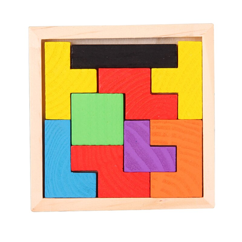 3D Puzzle Wooden Tangram Math Toys Puzzle Tetriss Game Montessori Children Educational Jigsaw Puzzle Game Toy for Boys Girl Baby: Tetris1