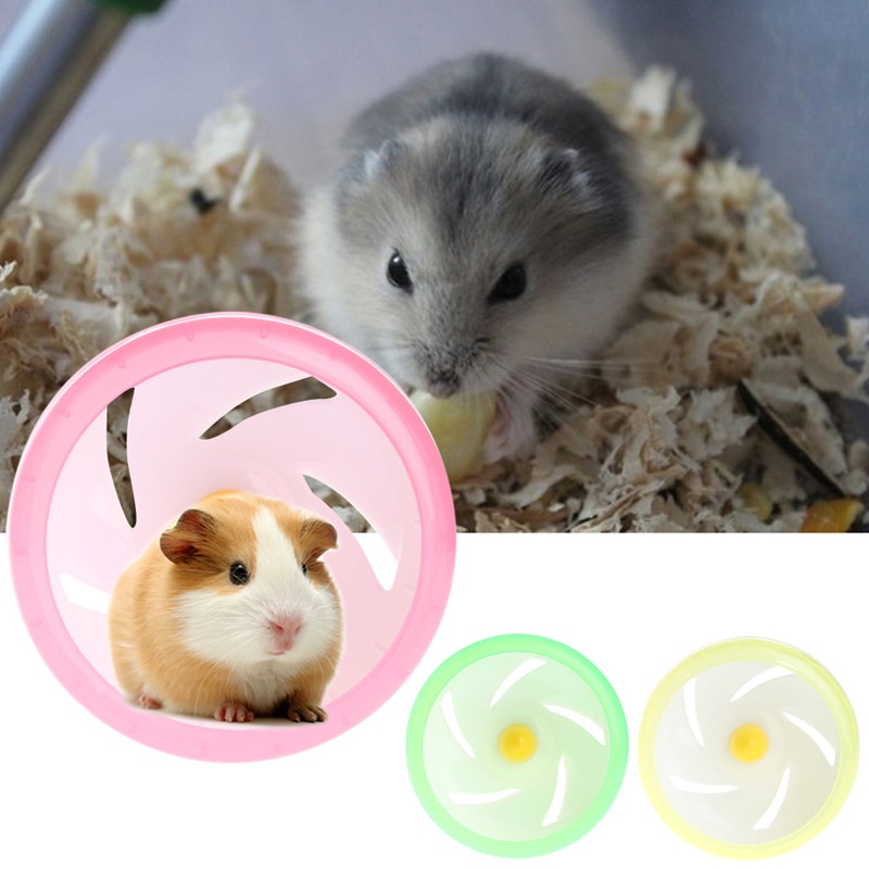 Hamster Mouse Rat Exercise Toys Plastic Silent Running Spinner Wheel Pet Toy