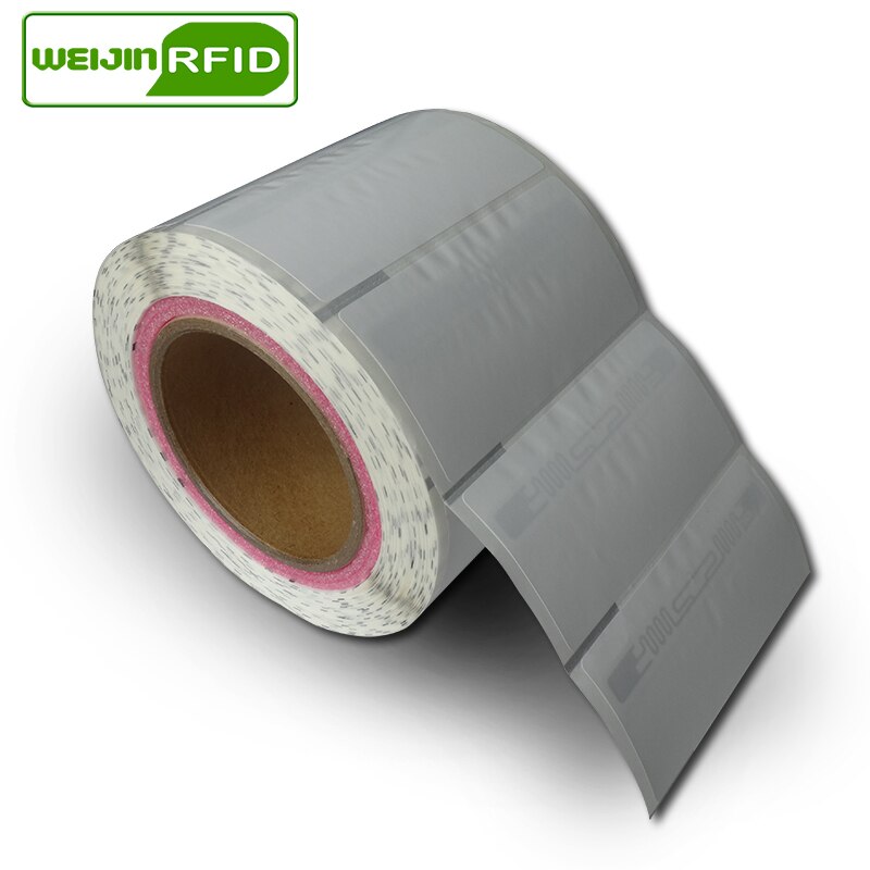 RFID tag UHF sticker Alien 9640 coated paper 915mhz868mhz 860-960MHZ H3 EPC 6C 50pcs adhesive passive RFID label